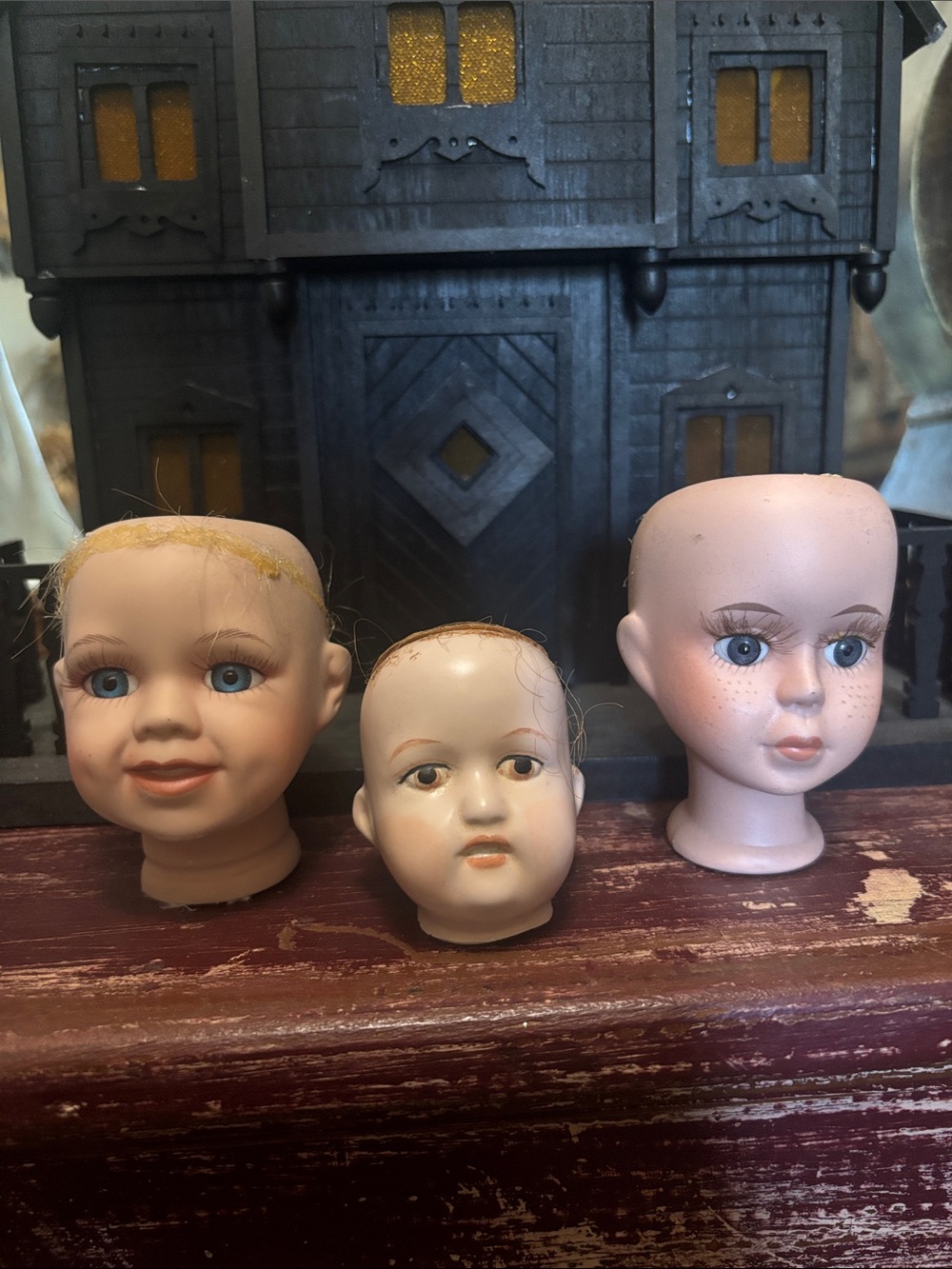 Doll heads for Halloween